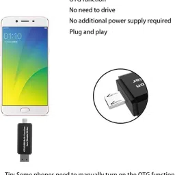 TECHGEAR USB Type C SD Card Reader,USB 2.0 SD Card Reader OTG Adapter for , Micro SD Card Reader image 4