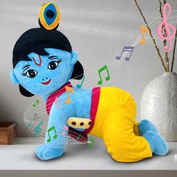 Manohar Krishna Soft Dolls with Sound Box | Little Pocket Inside - 13 inch-image-16