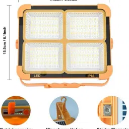 Solar Light Portable Flood Light with Solar Powered LED Front Light-25