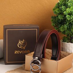Girls Brown Genuine Leather Belt-image-2