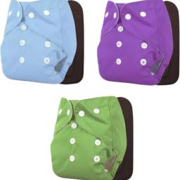 Newborn Nappy for Baby| Reusable Adjustable Pack of 3 Cloth Diaper+3 Insert Pads-image-78