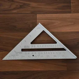 aasons 7'' Aluminum Alloy Speed Square Combination Triangle Metric Ruler Tri-Square image 3