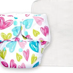 Basic Certified Soft Fleece Lined Pocket Cloth Diaper with 1 Wet-Free Insert (FreeSize Reusable & Adjustable Cloth Diaper,Fits from 5-17 kg, Pink)-picture-19