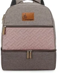 Caramello Truffle Diaper Bag for Moms with Double Layer & Insulated Pockets Baby Travel Diaper Backpack For Mothers-13
