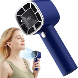 Litanika USB Hand Fans Folding Rechargeable Fan LED Light And Multifunction USB Charging Portable Desk USB Fan, USB Air Cooler-image-57