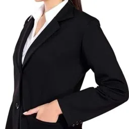 Women Solid, Self Design Single Breasted Casual, Festive, Formal, Party, Sports, Wedding, Lounge Wear Blazer-image-78