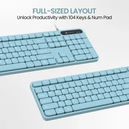Portronics Ki-Pad 3 USB Wired Keyboard, Noise-free Typing, Large Keys, Function Hotkeys Wired USB Handheld Laptop Keyboard Compatible with Desktop, Laptop, Mac stand support,multimedia_keys,Ki-Pad 3 USB Wired Keyboard, Noise-free Typing, Large Keys, Function Hotkeys image 4