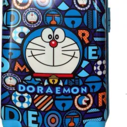 Small Cabin Suitcase (20 inch) 4 Wheels - Doremon Face Printed Pattern Non-Breakable & Extra Light Weight Kids Trolley Bag - Multicolor-image-33