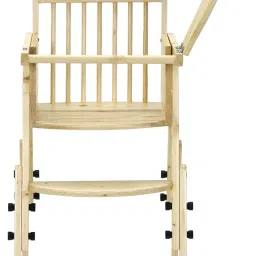 Wooden High Chair for Baby Height Adjustable Feeding Chair-image-86