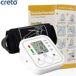 CRETO Upper Arm Electronic BP Machine – Automatic Measurement, LCD Display Bp Monitor-image-22