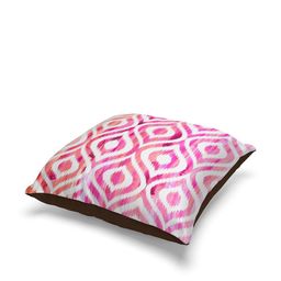 BIANCA Pink & Off-White Set of 5 Geometric Digital Printed Square Cushion Covers image 4