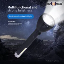 mhax 2Mode 5W+3W Lithium Battery Long Range Led torch Light_Rechargeable/with_2000mAh 1 hrs Torch Emergency Light image 3