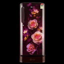 LG 201 Series 185 Litres 5 Star Direct Cool Single Door Refrigerator with Auto Smart Connect (GL-D201ASBU, Scarlet Bloom)-image-50