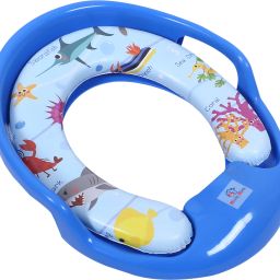 Kids Potty Seat|Plastic Cushioned Potty Seat|Kids Toilet Seat with Handle|Blue Potty Seat-12