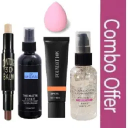 Primer, Makeup Fixer, Contour Stick, Foundation, Beauty Blender Puff-image-13