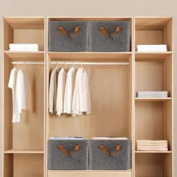 Polyester Wardrobe Clothes Storage Box ,Handles Folding Baskets ,Toys Sweater Blanket_W647 Storage Basket-image-23
