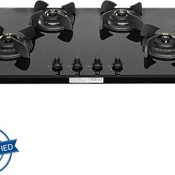 ULTIMA HT904 CRS BR CI AI |Cast iron pan support|Brass burners|FFD| Glass Automatic Hob-image-62