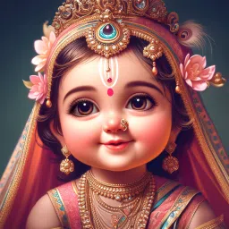 Shree Ji Radha Rani Photo Poster for Home & Office Decoration Vinyl-image-16