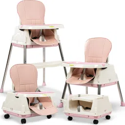 4 in 1 Baby High Chair for Kids with Adjustable Height & Footrest, Baby Feeding-18