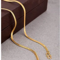 plz check size before purchaseing- size 21 inch Gold-plated Plated Alloy Chain-image-43