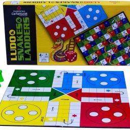 2 in 1 - Snakes & Ladder and Ludo Dart Board Game-8