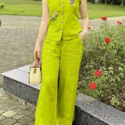 Top Palazzos Co-ords Set-image-49