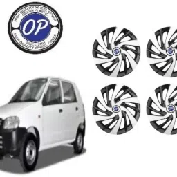 12 Inch Wheel Cover/Wheel Cap/Hub Cap for Alto Car (Silver Black) Universal Car Wheel Cover For NA Universal For Car-picture-8