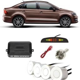 PKNA0618 White Car Reverse Parking Sensor with LED Display 4 Sensor PKNA0618 Parking Sensor-image-10