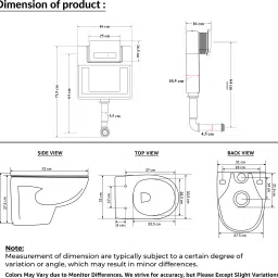 plantex Commode for Toilet/Toilet with Dual Flush Tank/Commode with Conceal Flush Tank/ Western Commode image 3