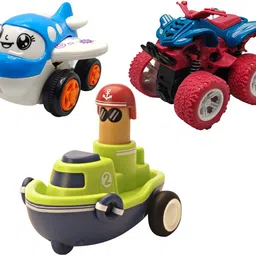 vaniha Unbreakable Four-Wheel Drive Friction Powered Diecast Toy Set-D188-picture-20