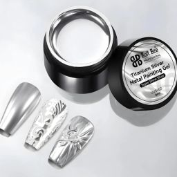 Titanium Metal Painting Nail Gel, Silver Nail Gel Polish-image-29