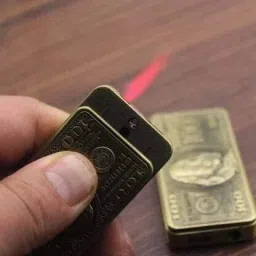 100 Dollar Design Cigarette Jet Flame Lighter FIRST QUALITY STAR MAGIC Pocket Lighter-6