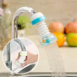 kitchexpo 360 Degree Adjustable Rotating Water Saving Faucet, Water Filter Nozzle (ABS) Faucet Nozzle image 2