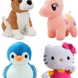 Stuffed Soft Toy for Kids, Children & Girls Playing Teddy Bear, Set of 4 - 26 cm-18