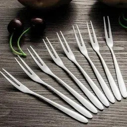 SleekServe 8-Piece Stainless Steel Fruit Fork, Salad Fork, Dessert Fork Set-18