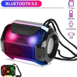 BVEXO Speaker: Power Sound, RGB Lights, Endless Music 5 W Bluetooth Party Speaker image 2