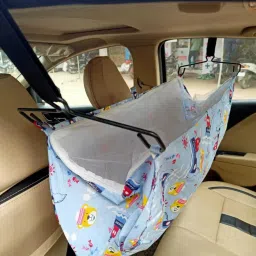 Car Cradle Hammock for 0 to 2 Year Baby | Portable with Adjustable Belt-11