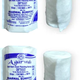 Soft Roll Orthopaedic Cast Padding Absorbent Cotton Bandage 15cmx3mtr(Pack of 2) Interactive dressings Medical Dressing-image-5
