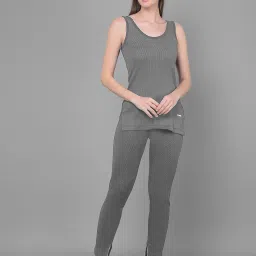 Dollar Ultra Solid Sleeveless Round Neck Women Top & Pyjama Set Women Top - Pyjama Set Thermal-image-10