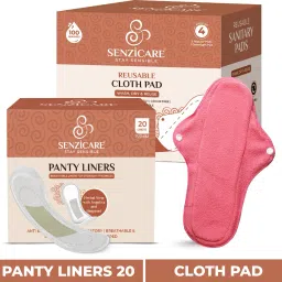 Herbal Panty Liners With Reusable Sanitary Pads (3 Regular Pads+1 Overnight Pad) Pantyliner-picture-7