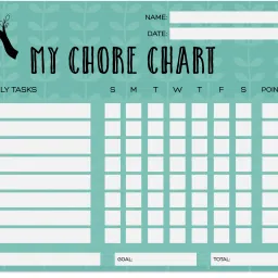 Magnetic Whiteboard My Chore Chart for Refrigeratorfor Home Walls/ Interiors-GW-38