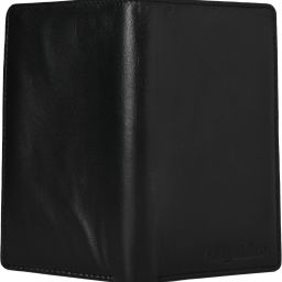 Men & Women Black Genuine Leather Wrist Wallet-image-9