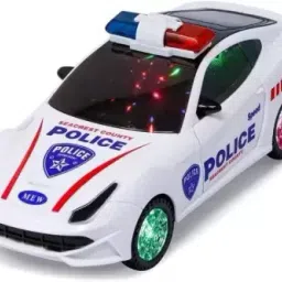 Bump & Go Police Car with Sound and 3D Lights Cars for Kids-image-6