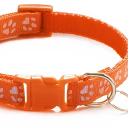 Cat collar with bell,Kitten and small dogs soft adjustable collar,safe,solid and protection breakaway for cats and puppies,cute kitty neckband with Paw print Cat Choke Chain Collar-picture-8