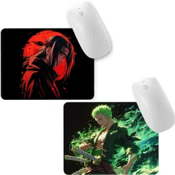 Aniithing Anime Combo gaming Mouse Pad Non-Slip Rubber Base for Computer leptop pack of 2 Non Slip Base Mousepad-image-25