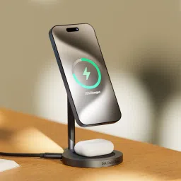 DailyObjects Surge™ Max 2-in-1 Magnetic Wireless Charging Station - 18W | USB Type C | Fast Charging Pad image 3