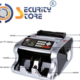 Security Store Advanced Mix Value Note Counting with Fake Detection- Japanese Color Sensor Note Counting Machine image 3