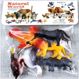 Realistic and Detailed Medium Size Wild & Farm Animal Figure Pack of 6-image-43