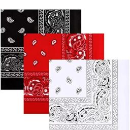 riseabove Men & Women, Boys & Girls Solid Bandana/Rumal, Red,Black, White ["Multicolor"] Handkerchief-image-41