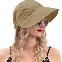 AlexVyan Sun Bucket Hat for Girls Wide Brim UV Protection with Drawstring Closure-6